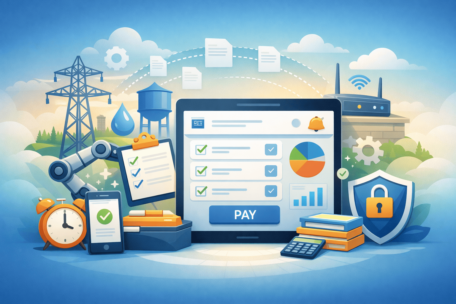 تبسيط دفع فواتير الخدمات: تجربة سلسة بلمسة زر.