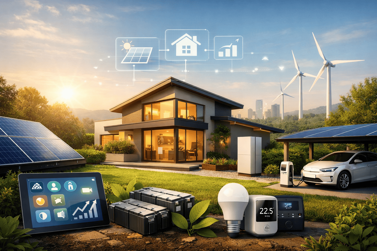 مستقبل إدارة الطاقة المنزلية: خطوات نحو الكفاءة.